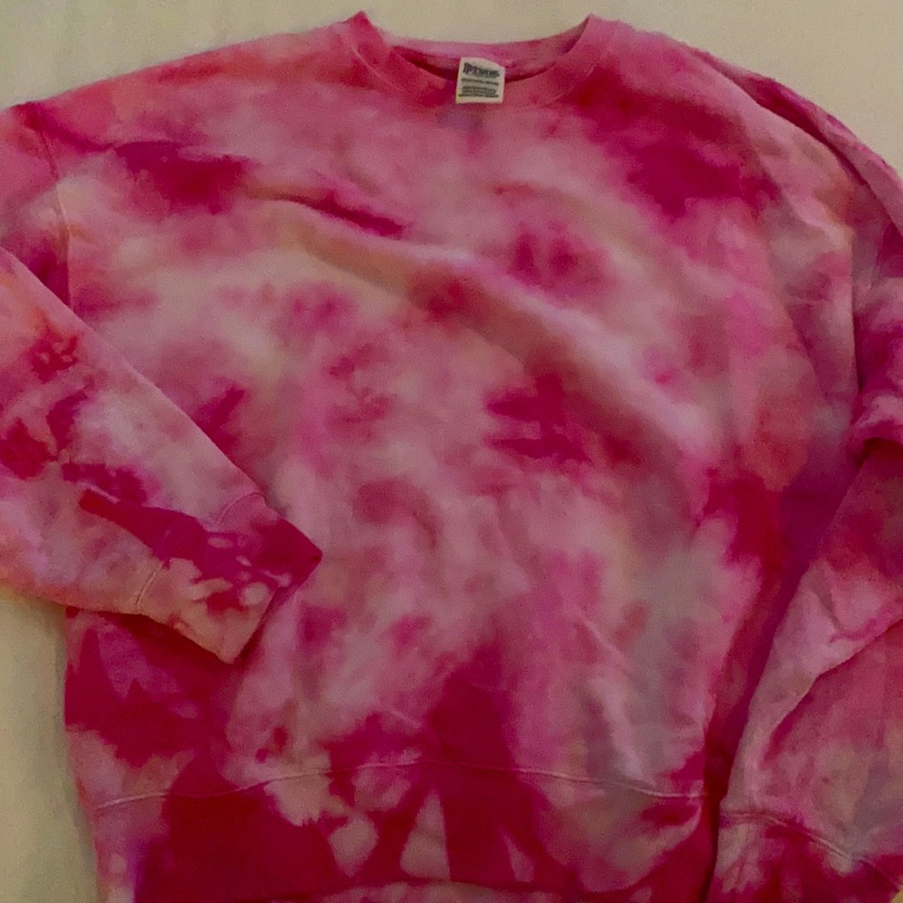 Pink tie-dye Crewneck from pink